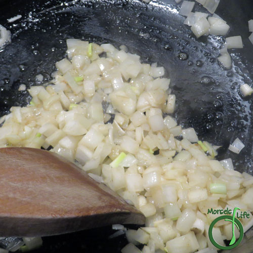 Morsels of Life - Cauliflower Carrot Curry Step 2 - Cook onions in a bit of ghee until slightly transparent.