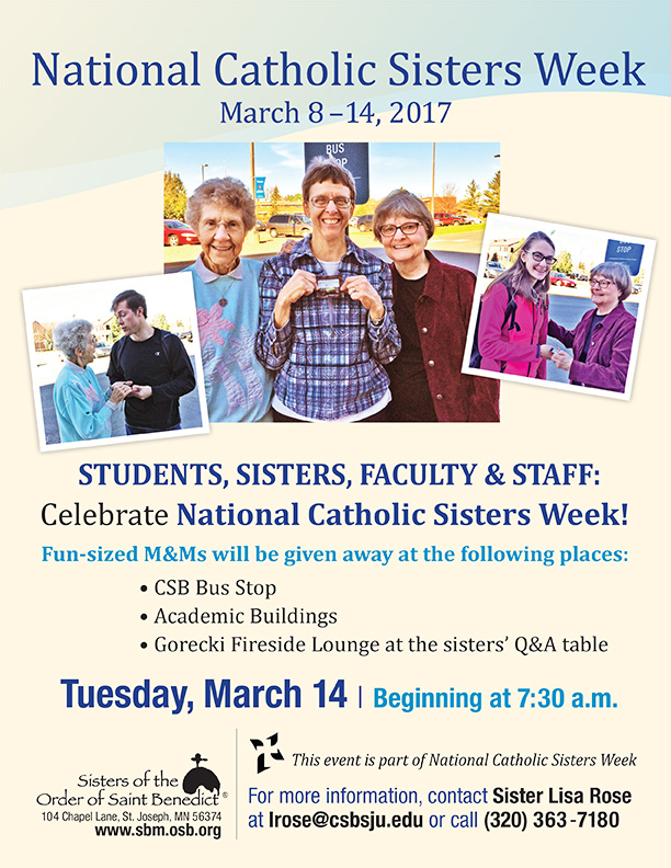 Sisters of Saint Benedict's Monastery National Catholic Sisters Week