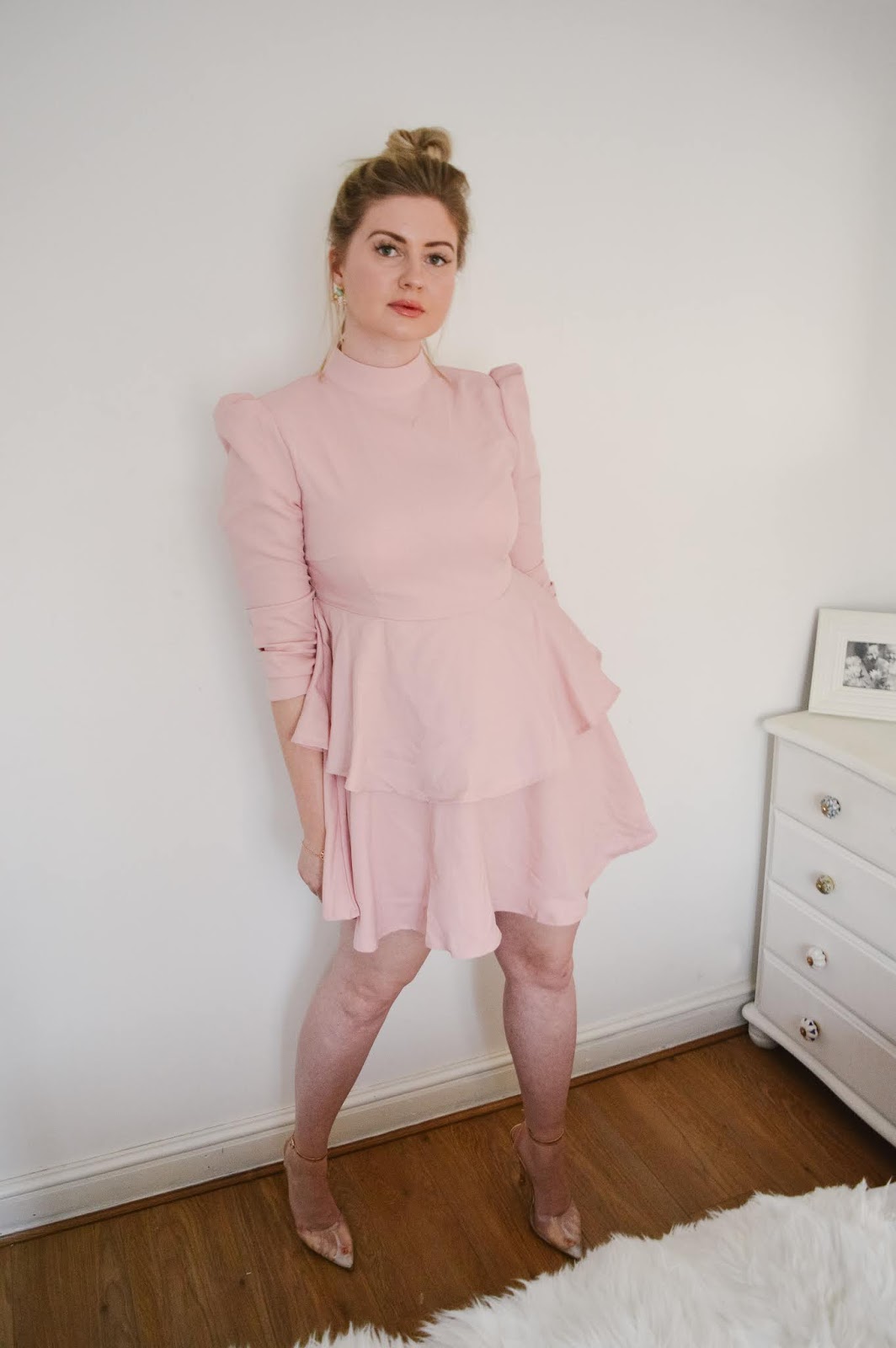 dusty pink dress plt