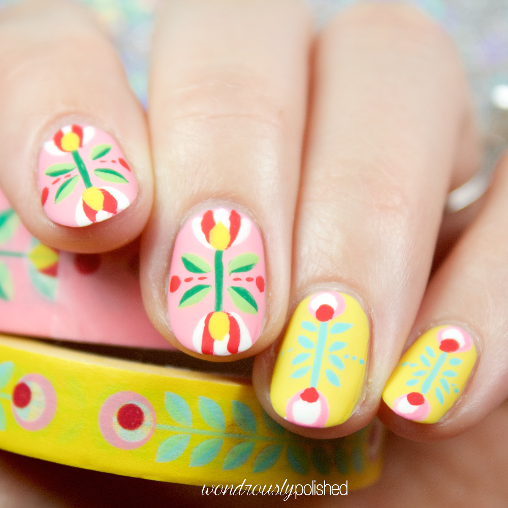Wondrously Polished Nail Art The Planner Society Washi Series March