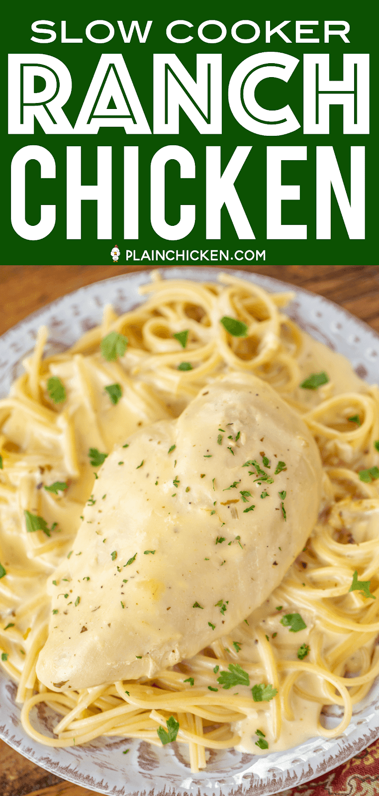 Slow Cooker Ranch Chicken Plain Chicken®