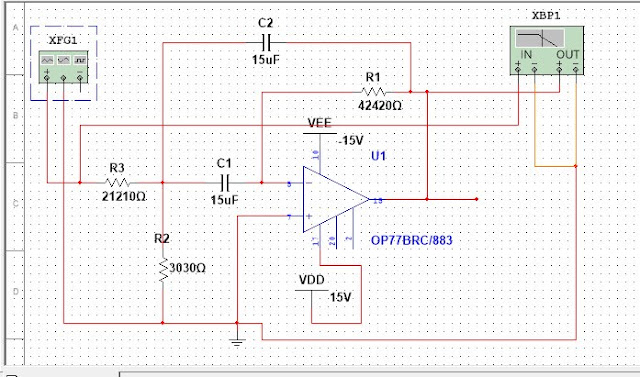 Sensor dan Elektronika Band Pass Filter (BPF)