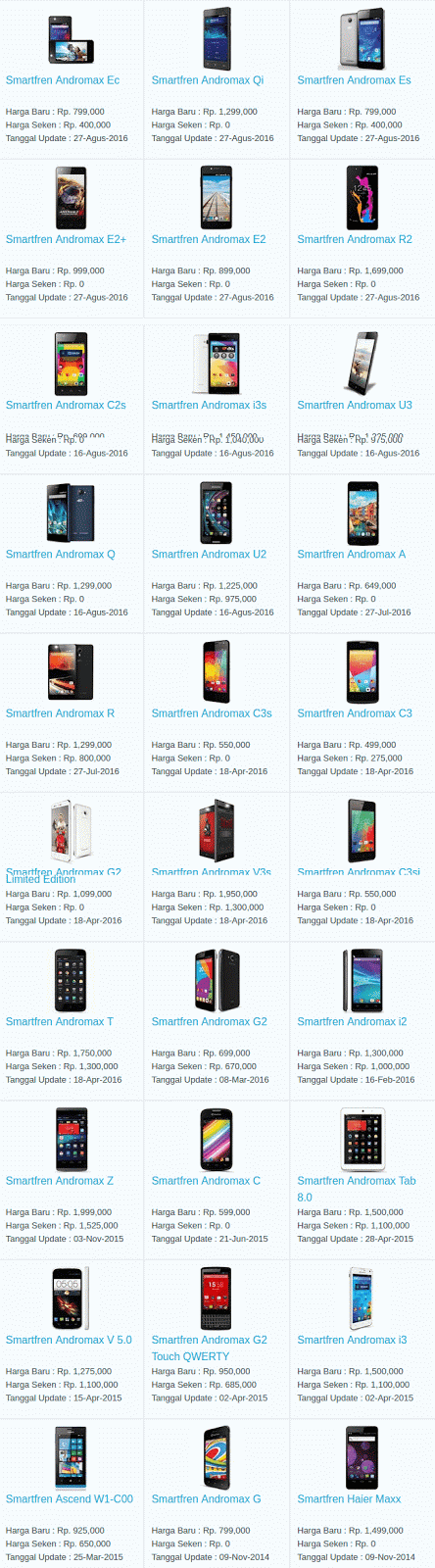 Harga Hp Terbaru Smartfren September 2016 Harga Hp Terbaru Smartfren September 2016