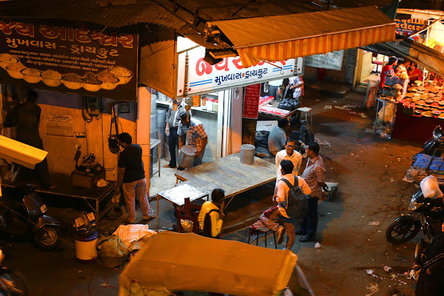 Manek Chowk Ahmedabad Night Street Food India Market