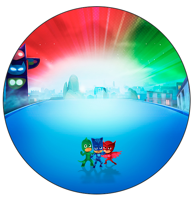 PJ Masks Free Printable Wrappers and Toppers for Cupcakes