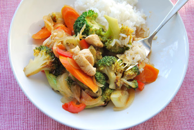 Hähnchenbrust mit Gemüse und Reis | pastasciutta