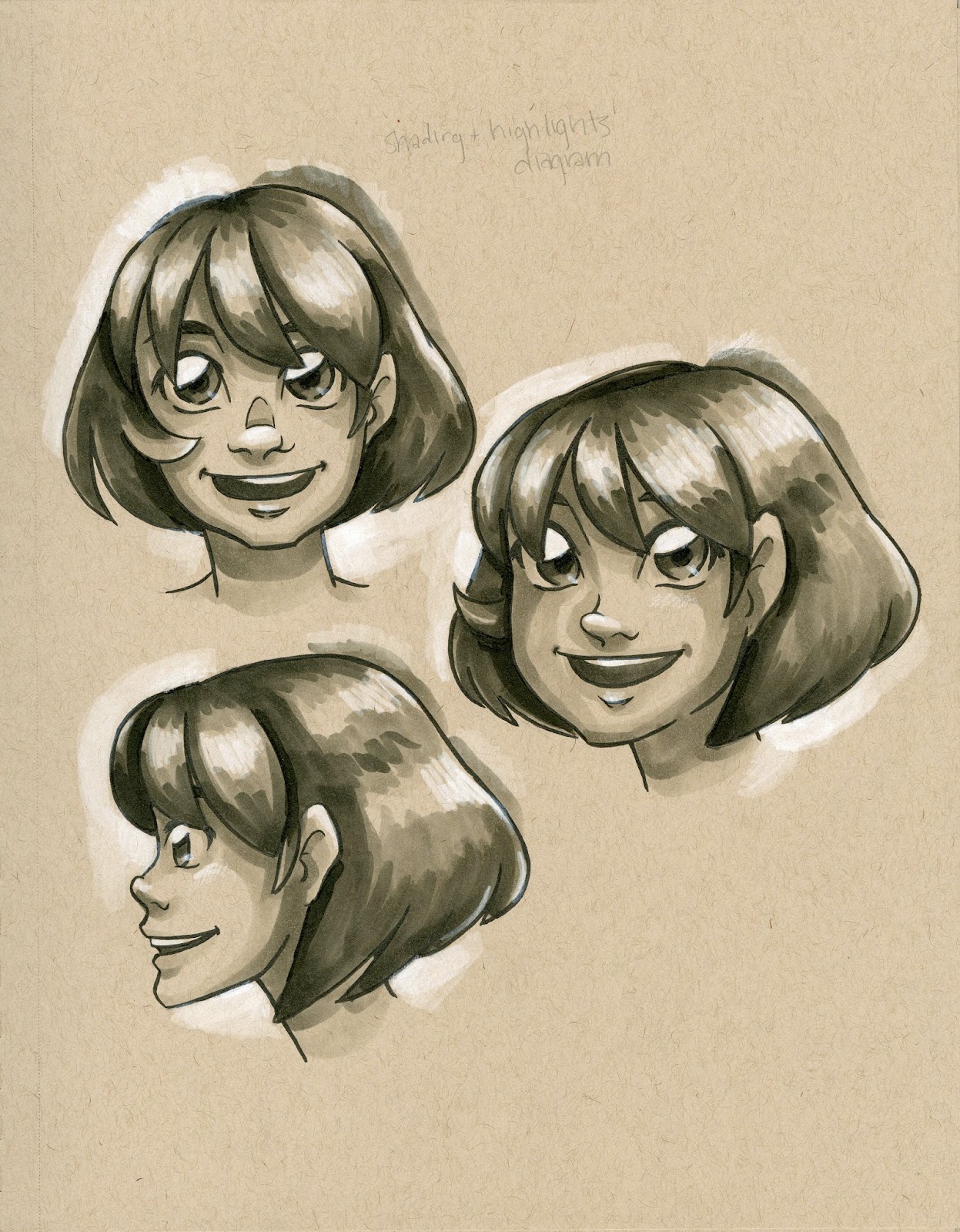 sketchbook tour 2 years of improvement on toned tan strathmore paper disney  