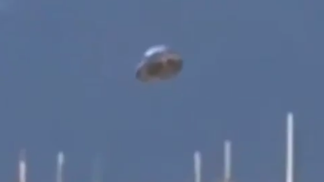 Closer zoom in of the UFO shows us more definition.