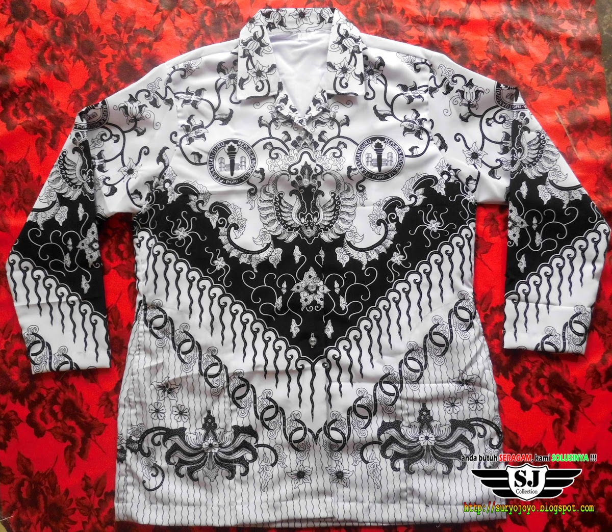 " SURYO JOYO " konveksi & sablon: BATIK NASIONAL PGRI MOTIF KUSUMA