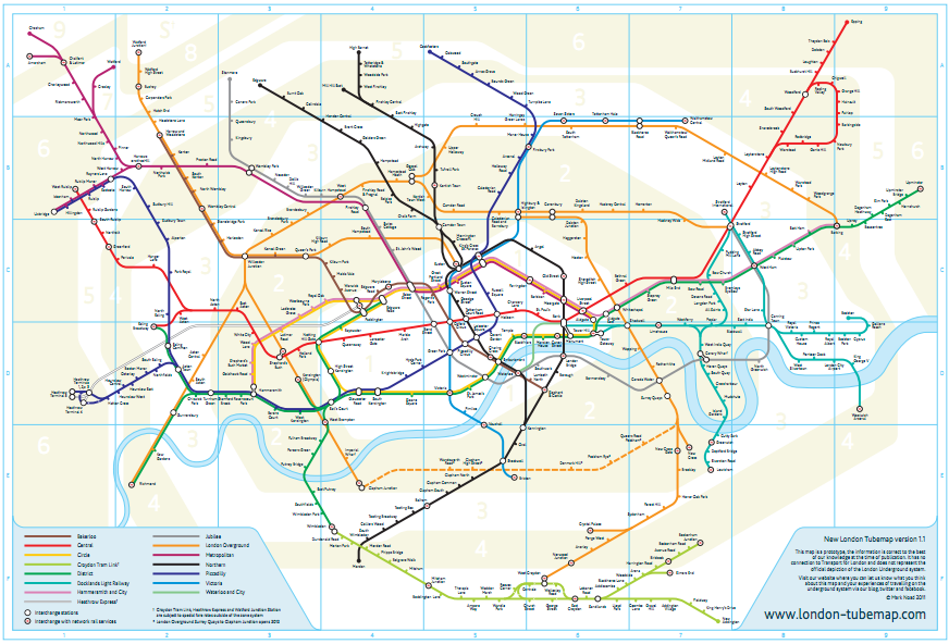 HOME.work REAL LONDON TUBE MAP