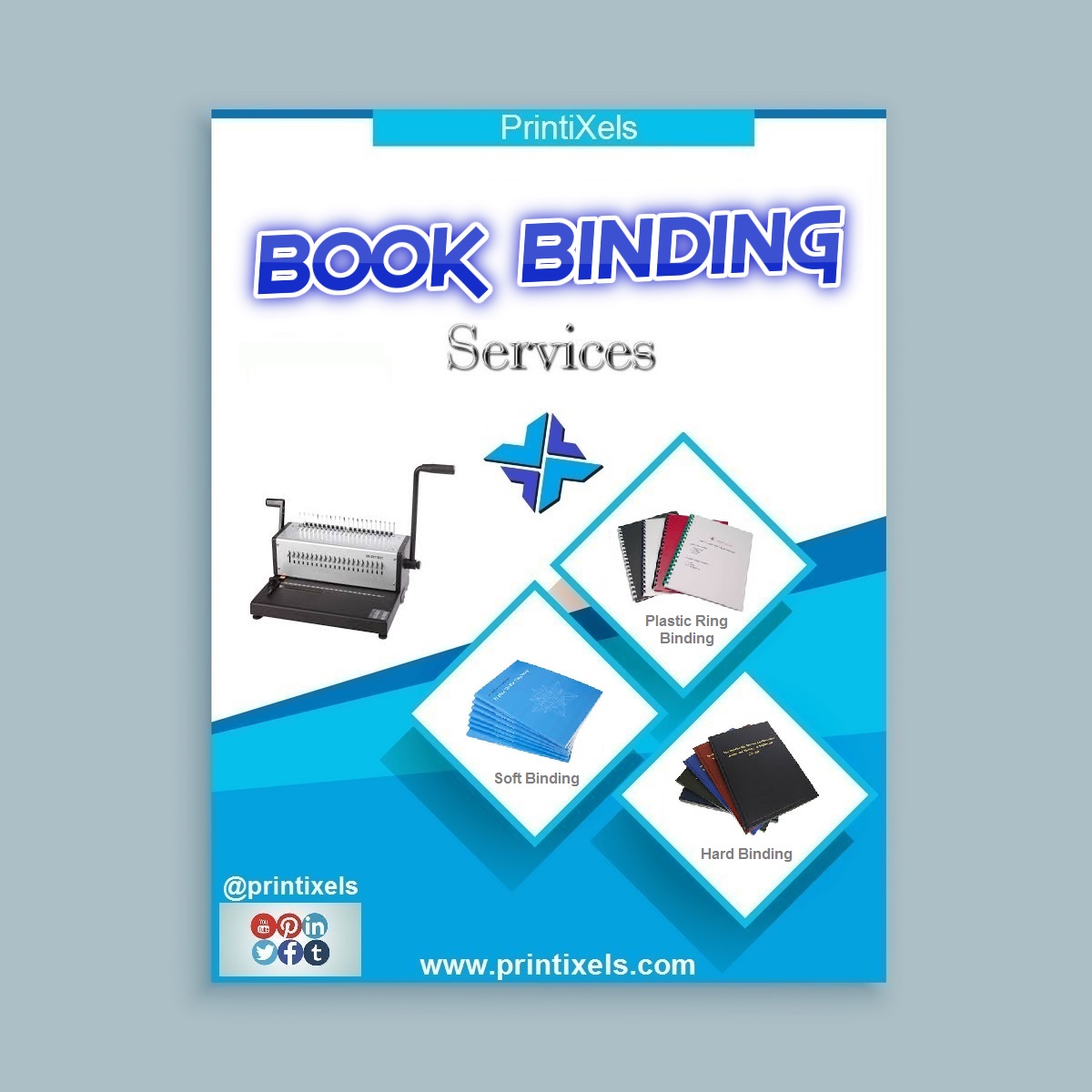 Book Binding Services - Plastic Ring, Soft & Hard Bound Cover