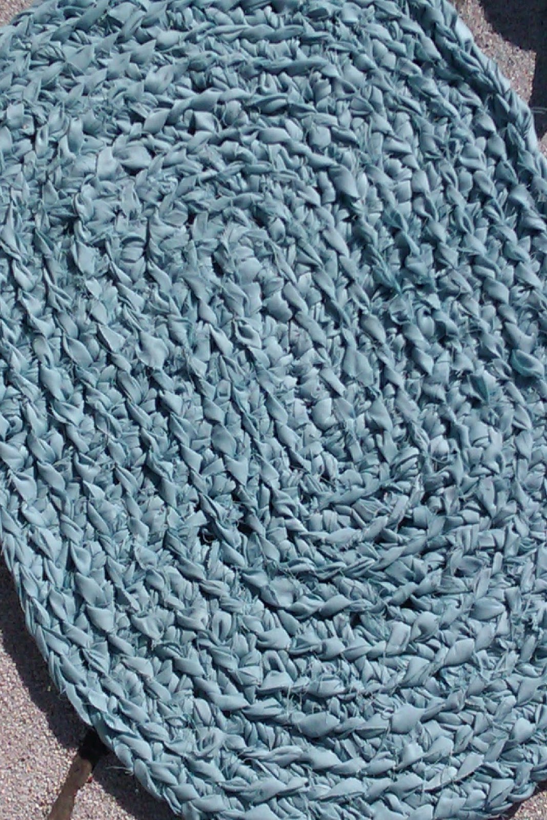 Crocheted Oval Rag Rug Ronnie Lodgee