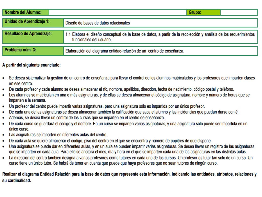 Construcción de Base de Datos