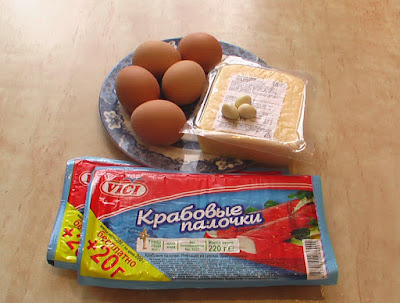 Котлеты из крабовых палочек с сыром и яйцом