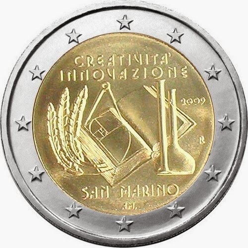 2 Euro Commemorative Coins San Marino 2009, European Year of Creativity and Innovation