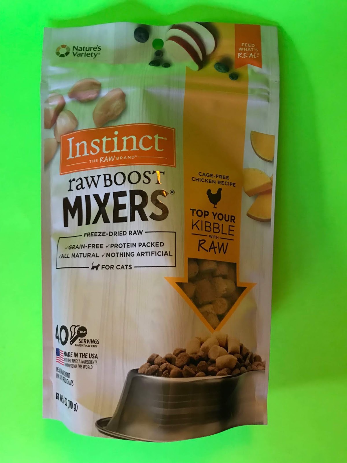 My Dog Says Woof! Product Review Instinct Raw Boost Mixers for Cats