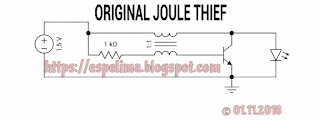 gambar original joule thief skema circuit