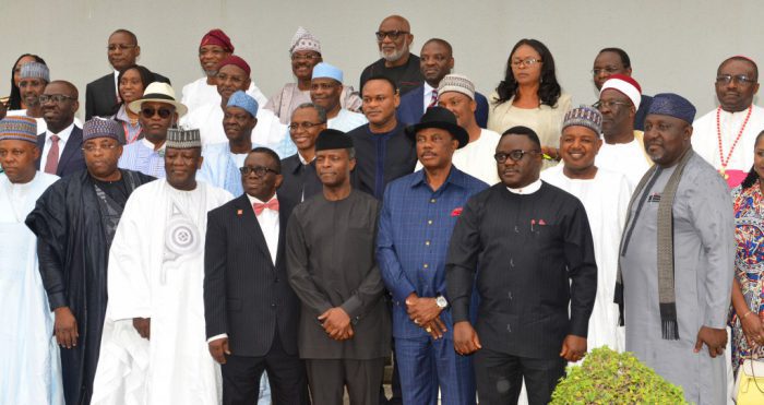 Image result for Osinbajo with governors