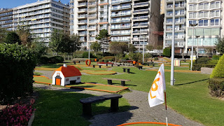 Minigolf course at Leopoldpark in Blankenberge