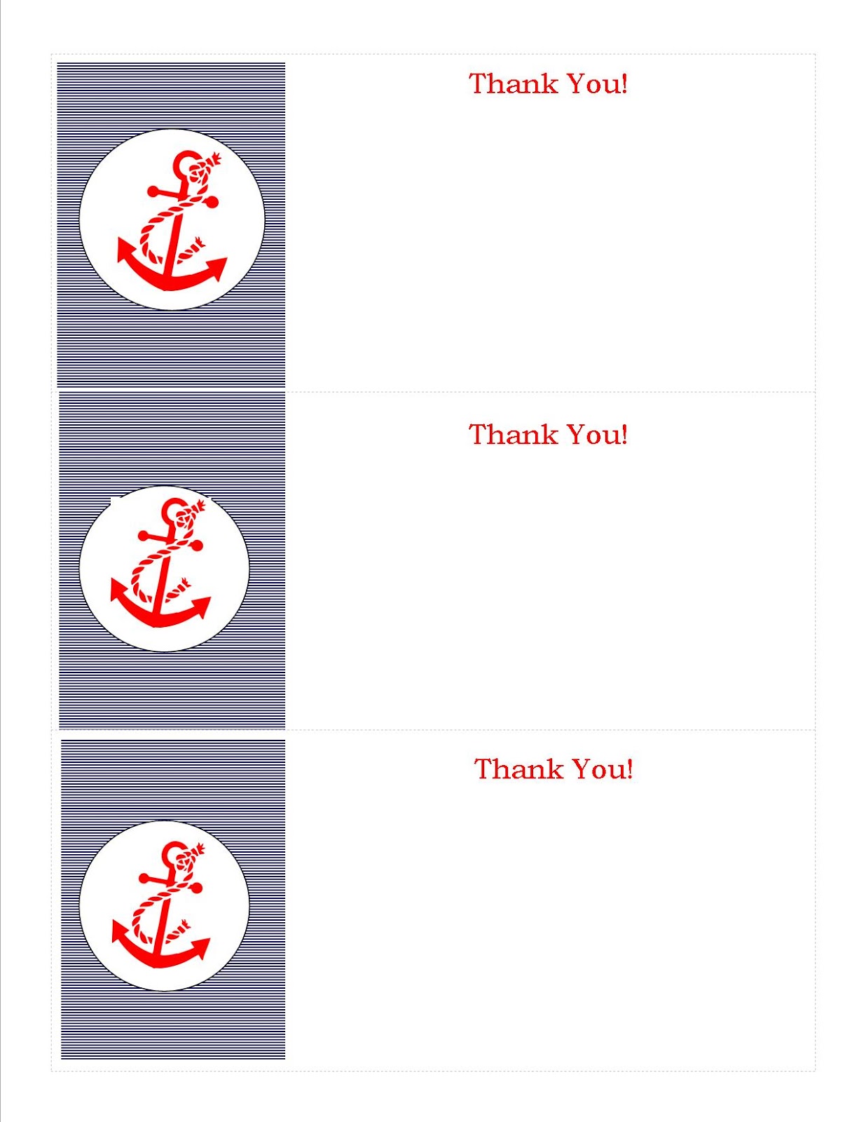 Anchors of Grace: thank you note freebie ~ printable