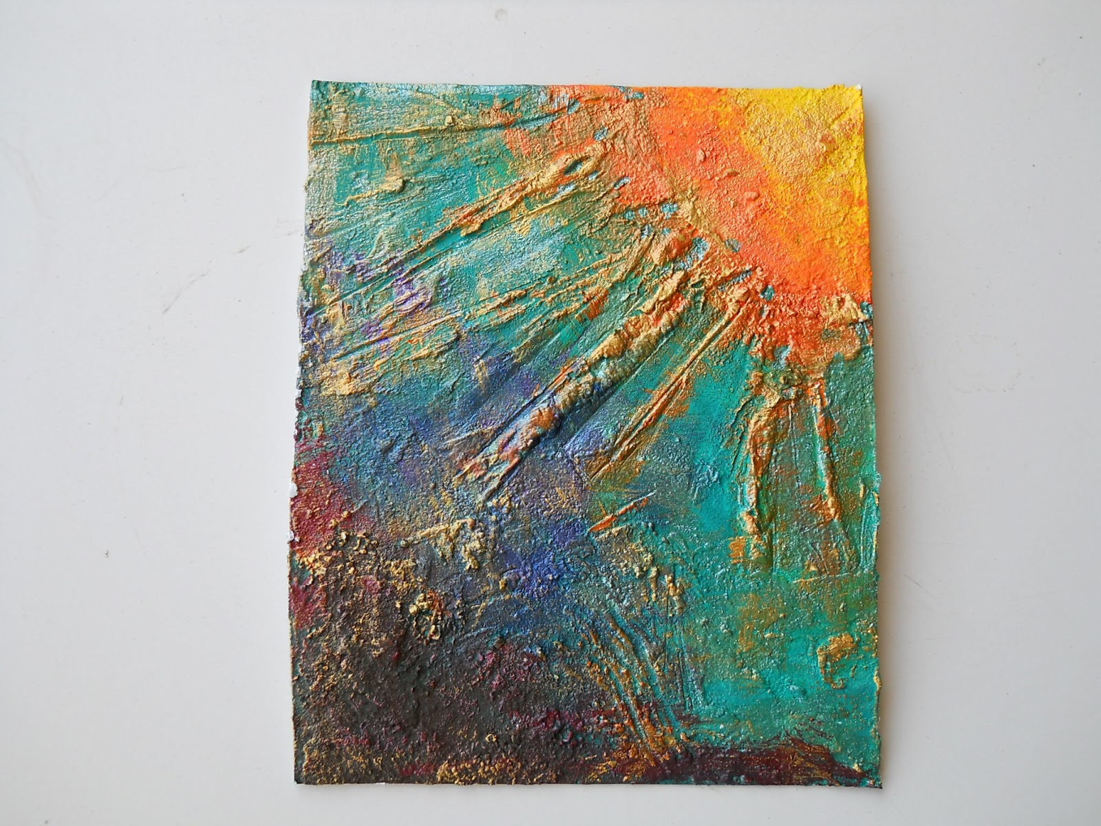Ceramiche e dintorni di Ketty Messina : pittura materica : sole