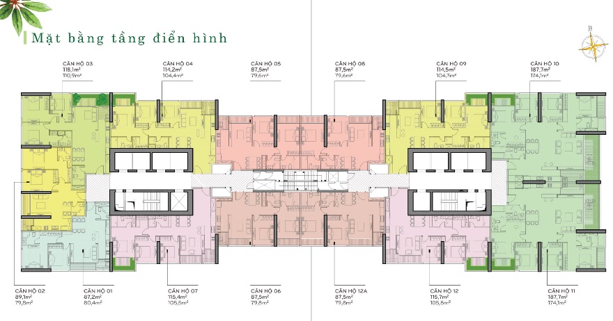 Mặt bằng tầng Äiá»n hình Park 2