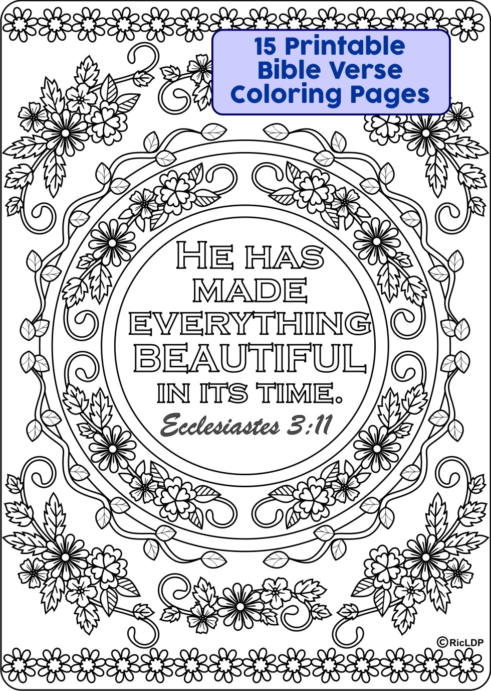 RicLDP Artworks: 15 Bible Coloring Pages