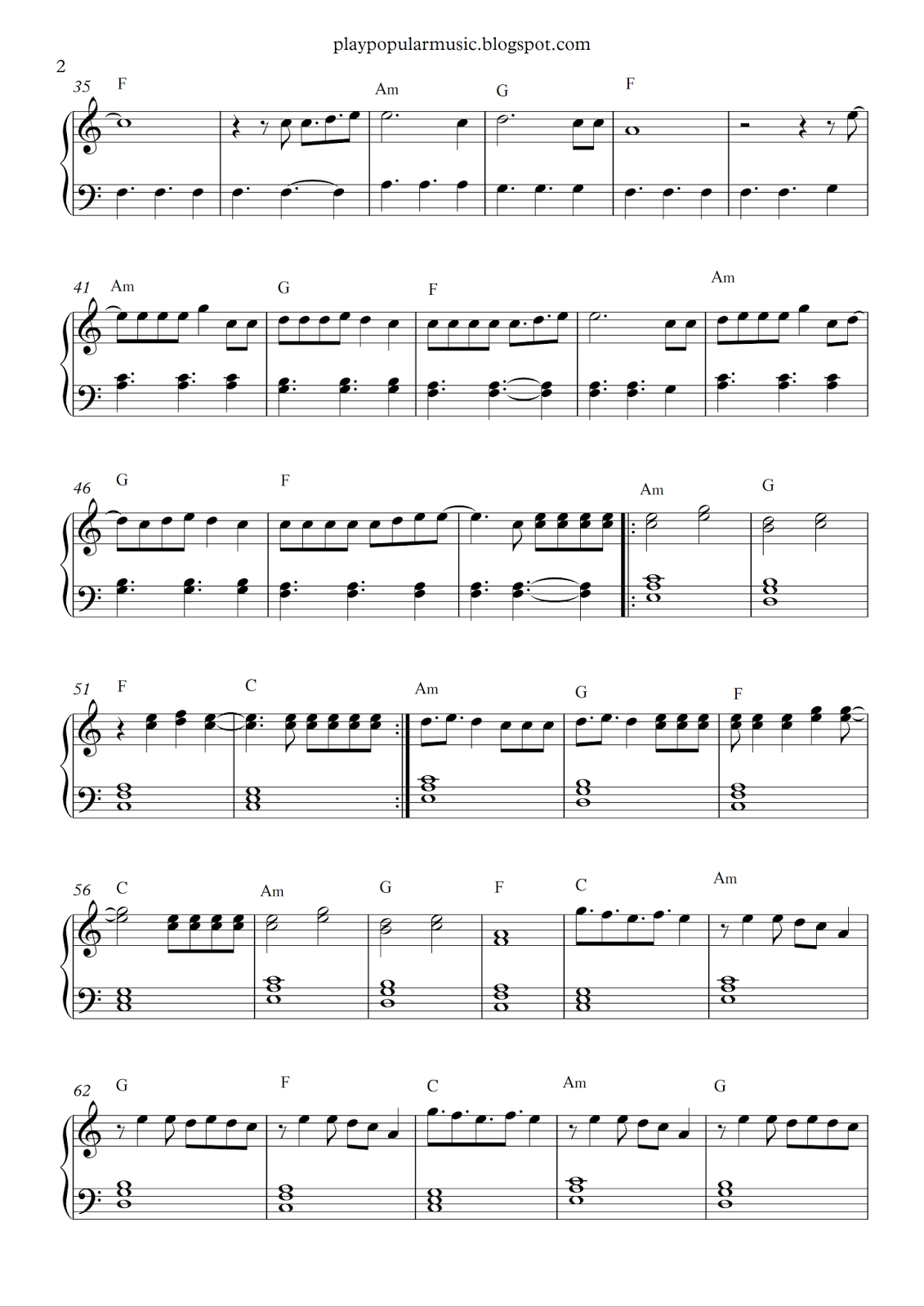 play popular music treat you better shawn mendes treat you better music sheet