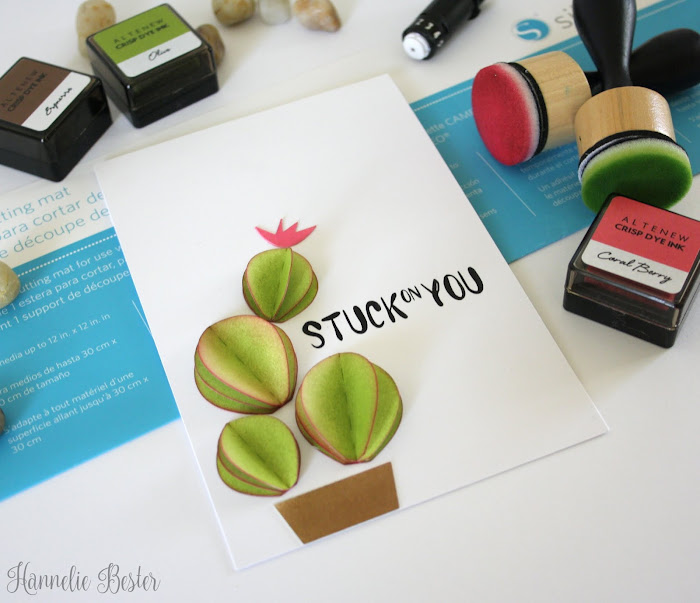 succulent inspired greeting card: a silhouette cameo project