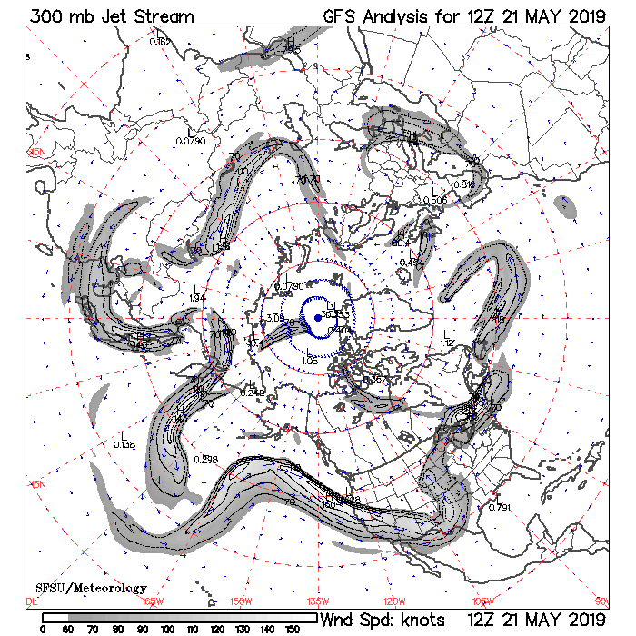 Weather Map With Jet Stream - Map