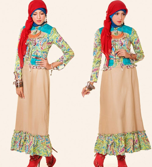 model baju kurung batik kombinasi polos