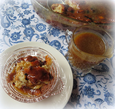 Vanilla Sauced Bread Pudding