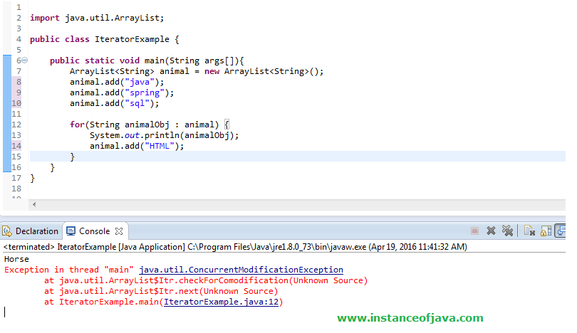 Strengt Vaccinere Ultimate Iterator and Custom Iterator in java with example programs - InstanceOfJava