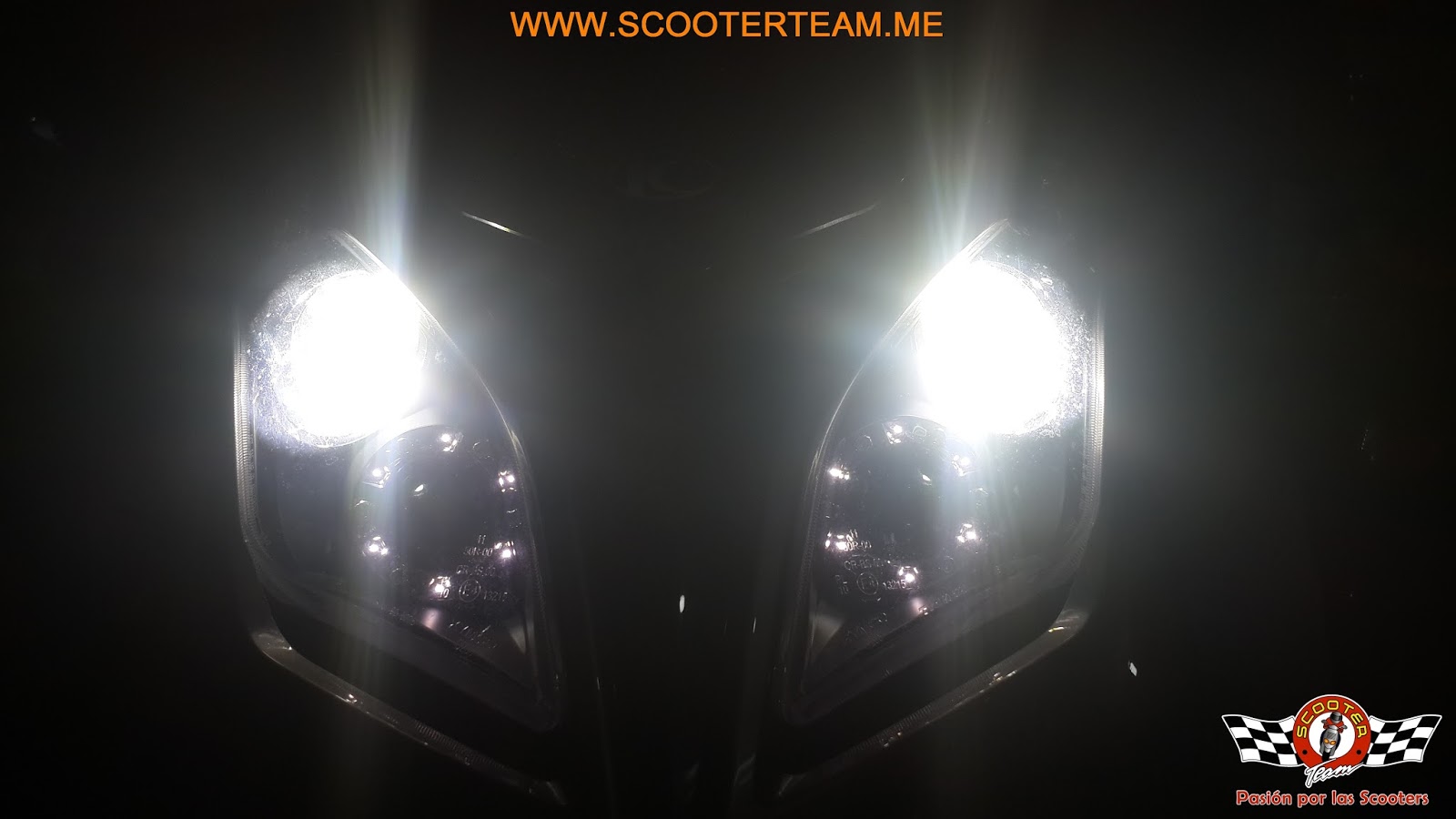 SCOOTER TEAM: LUCES LED´S H8 DOWNTOWN 300i, C6 LED Headlight luces led h8