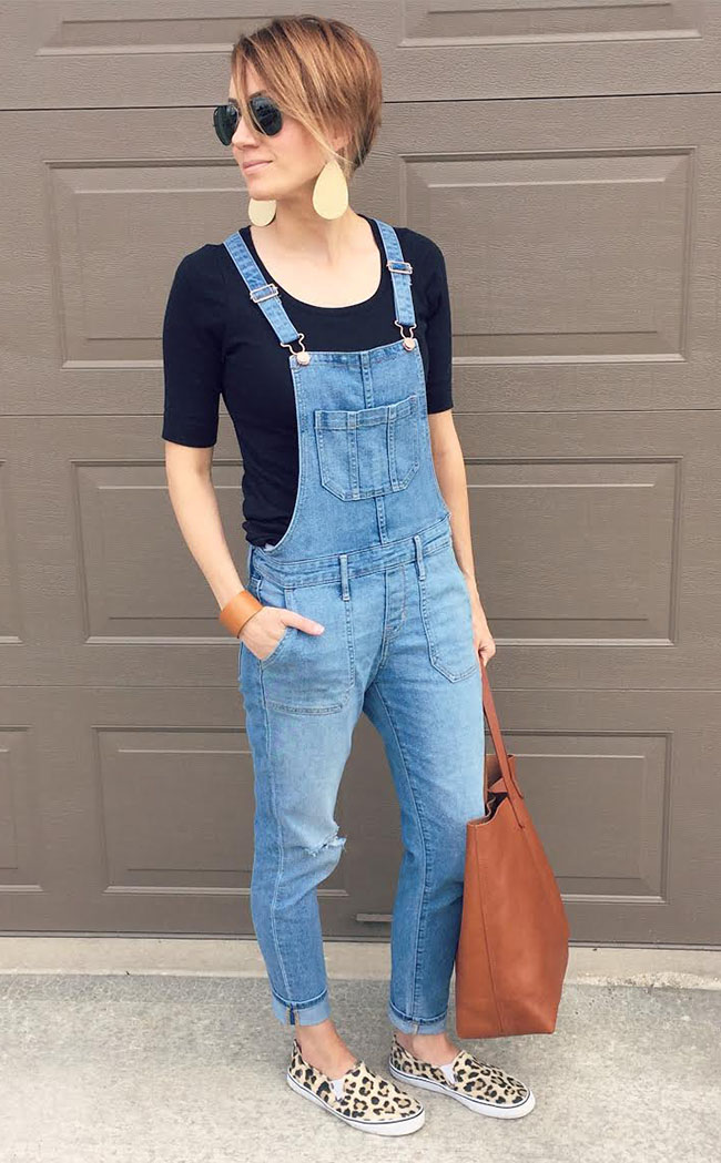 How to Wear Overalls and Still Look Your Age ONE little MOMMA