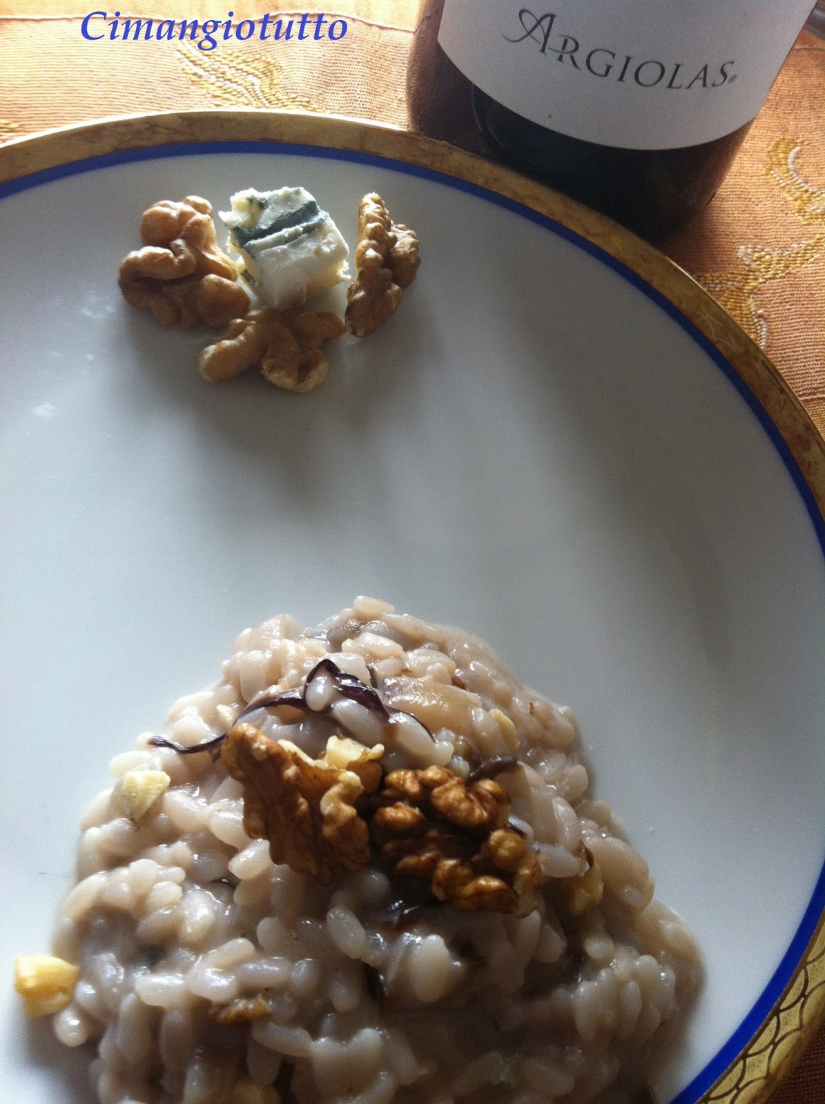 CiMangioTutto Risotto con radicchio, e noci