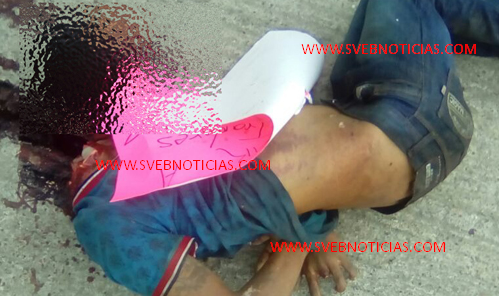 Hallan cuerpo decapitado y con narcomensaje en Gutierrez Hallan cuerpo decapitado y con narcomensaje en Gutierrez