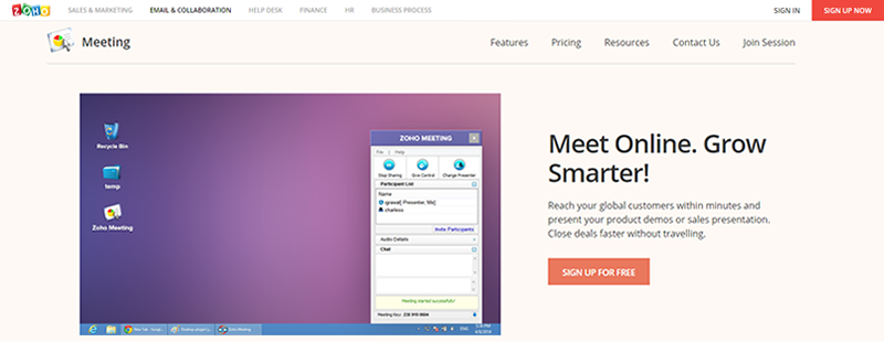 Zoho Meeting Zoho Meeting