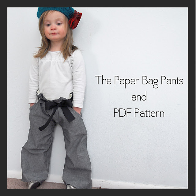Free Pattern for toddler paper bag pants