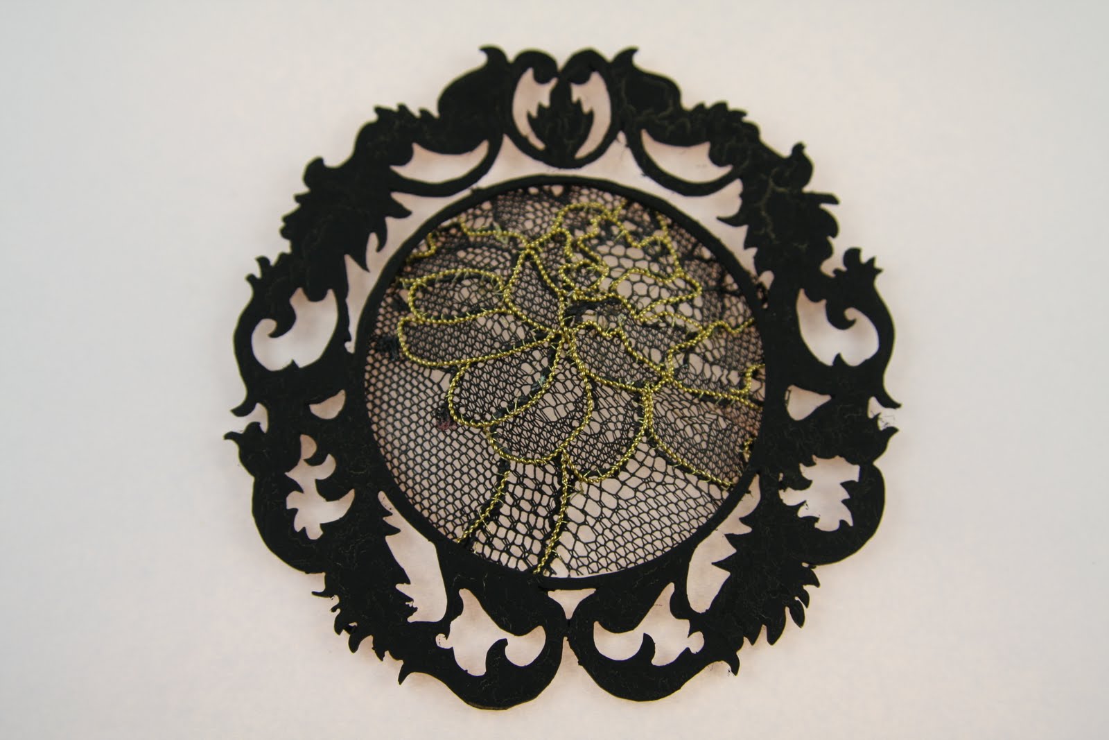 Sian HaighBrown Metal thread embroidery