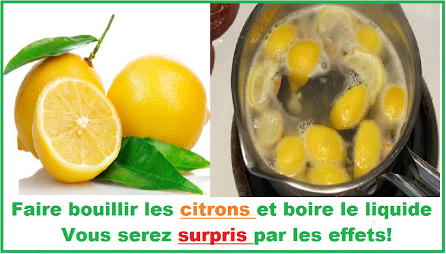 Kochen Sie die Zitronen und trinken Sie die Flüssigkeit Kochen Sie die Zitronen und trinken Sie die Flüssigkeit