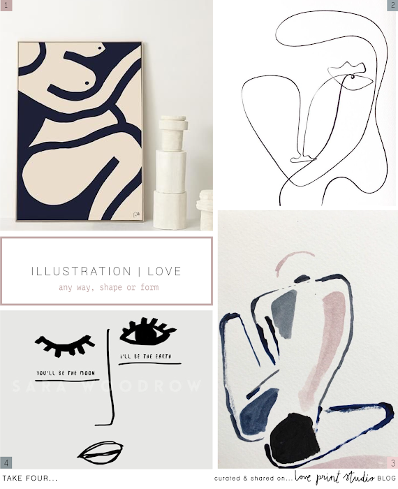 love print studio blog illustration love any way shape or form shape or form