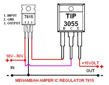 Persamaan transistor 78l05 dan