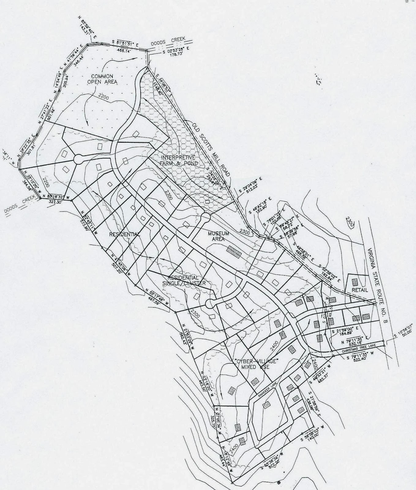 Village Park at Olde Christmas Tree Farm Concept Map
