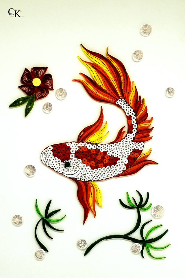 Quilling Koi Fish