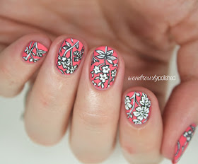 floral nail art