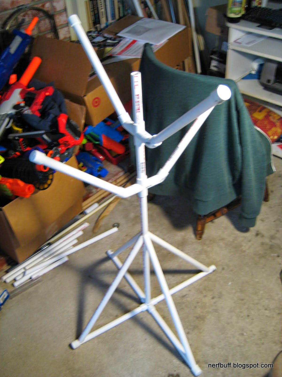 Pvc Nerf Gun Rack Pvc Pipe Diy Nerf Gun Rack / Pvc Shotgun Rubber