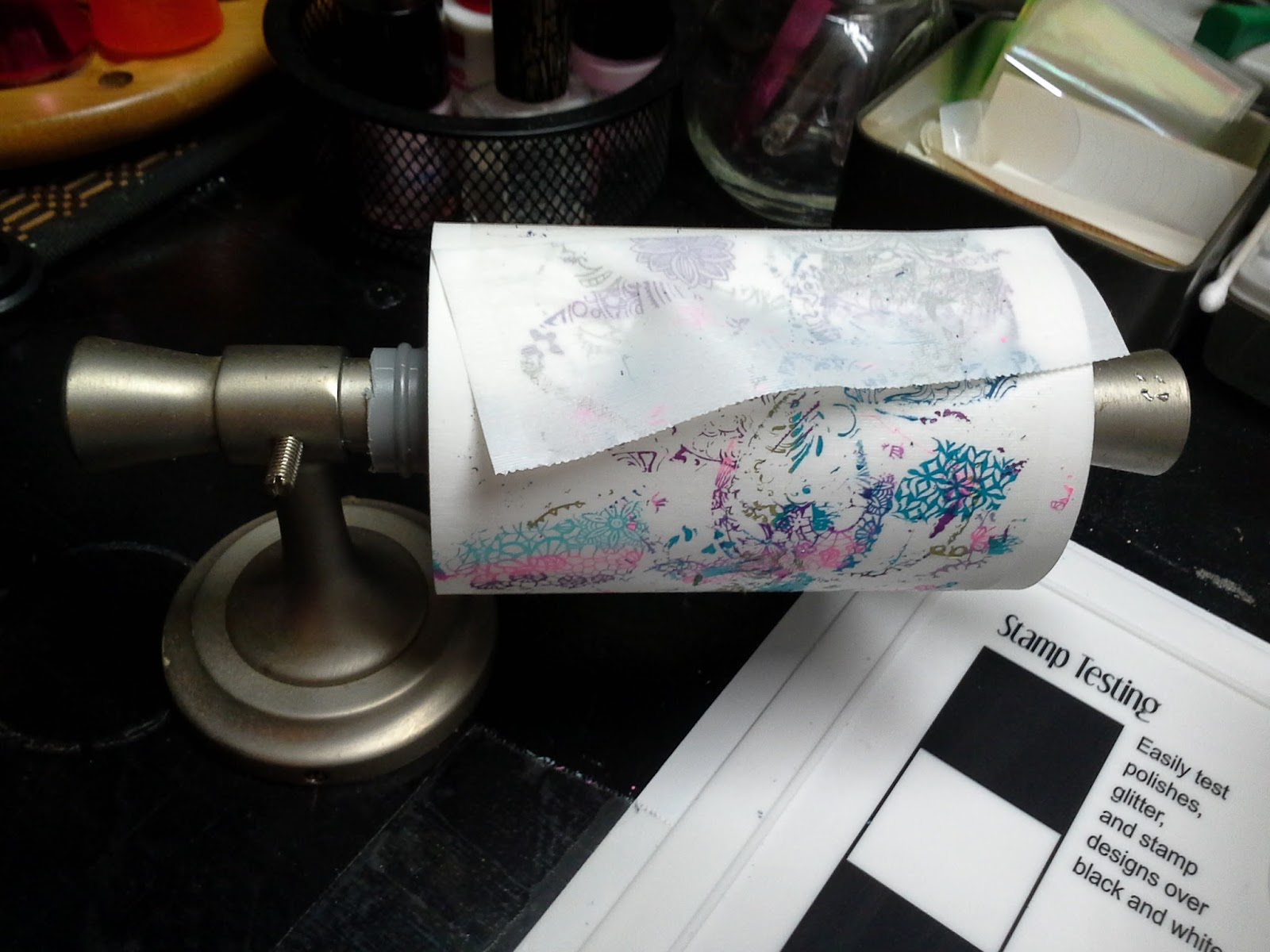 Glammedup Homemade lint roller stand
