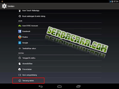 Cara Upgrade OS Android