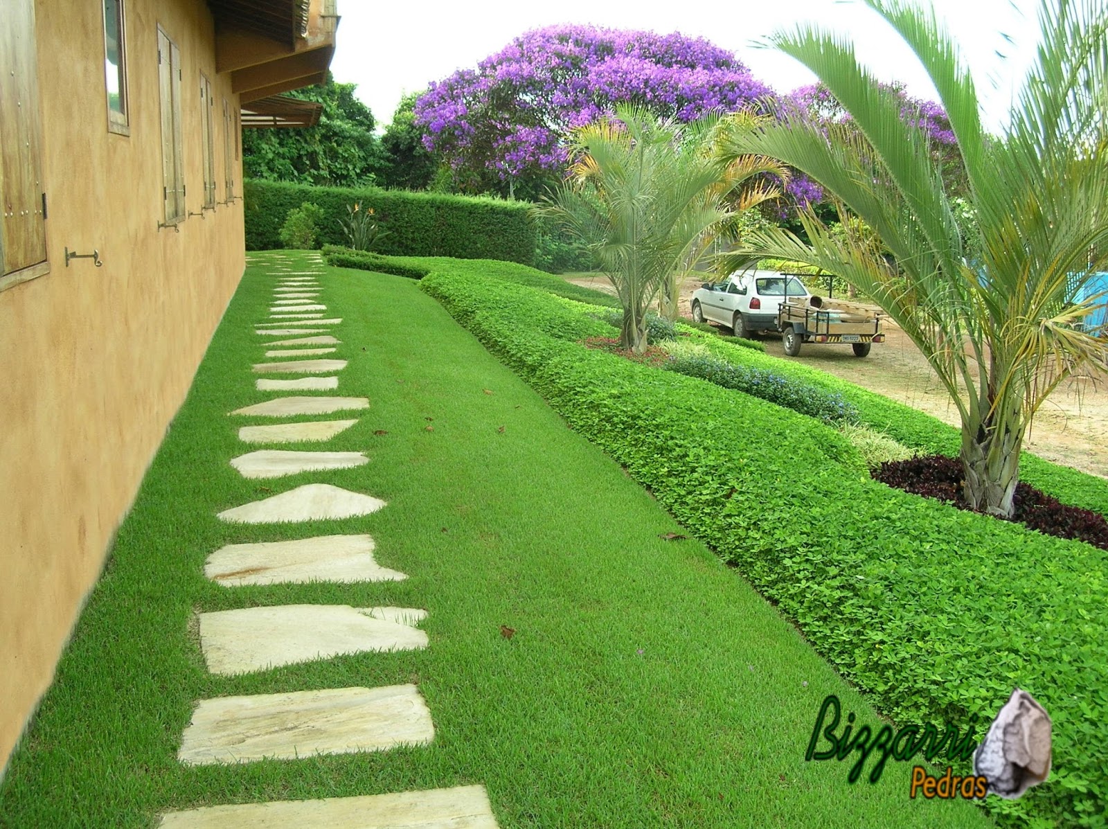 BIZZARRI PEDRAS Dicas com 24 fotos de caminho com pedras no jardim com